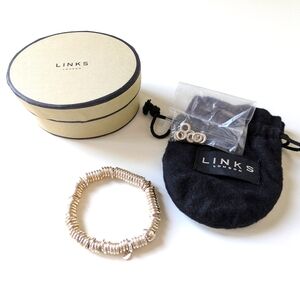 Links of London Sterling Silver Stretch bracelet sz Small